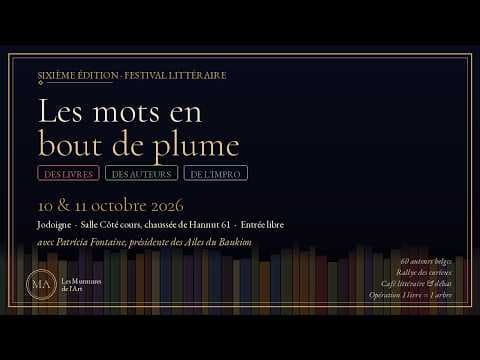 LE 10 et 11 OCTOBRE 2026, Un atelier d'écriture devenu salon du livre. Les mots en bout de plume
